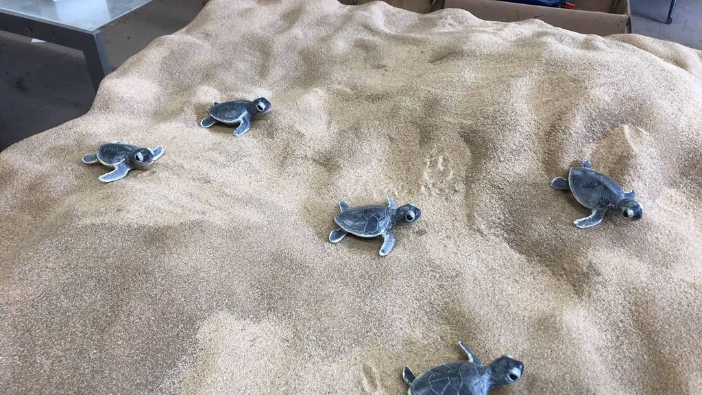 3D printed Sea Turtles Nest - London Zoo 6