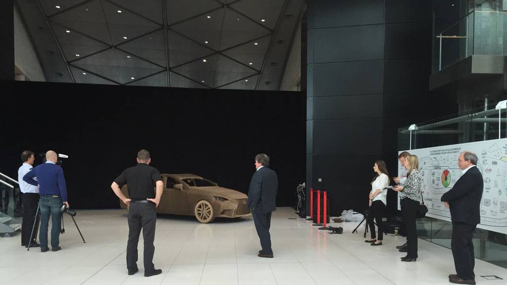 Laser Cut Lexus cardboard car in real scale 7