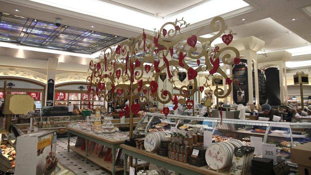 Harrods Valentine's Decorations 2014
